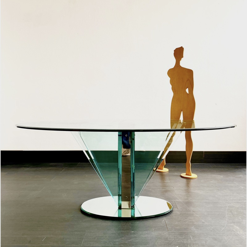 Tavolo ovale in cristallo - Table - Gallotti & Radice
